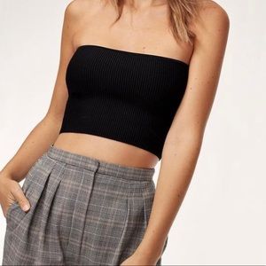 Black ESSAMBA tube top | Aritzia